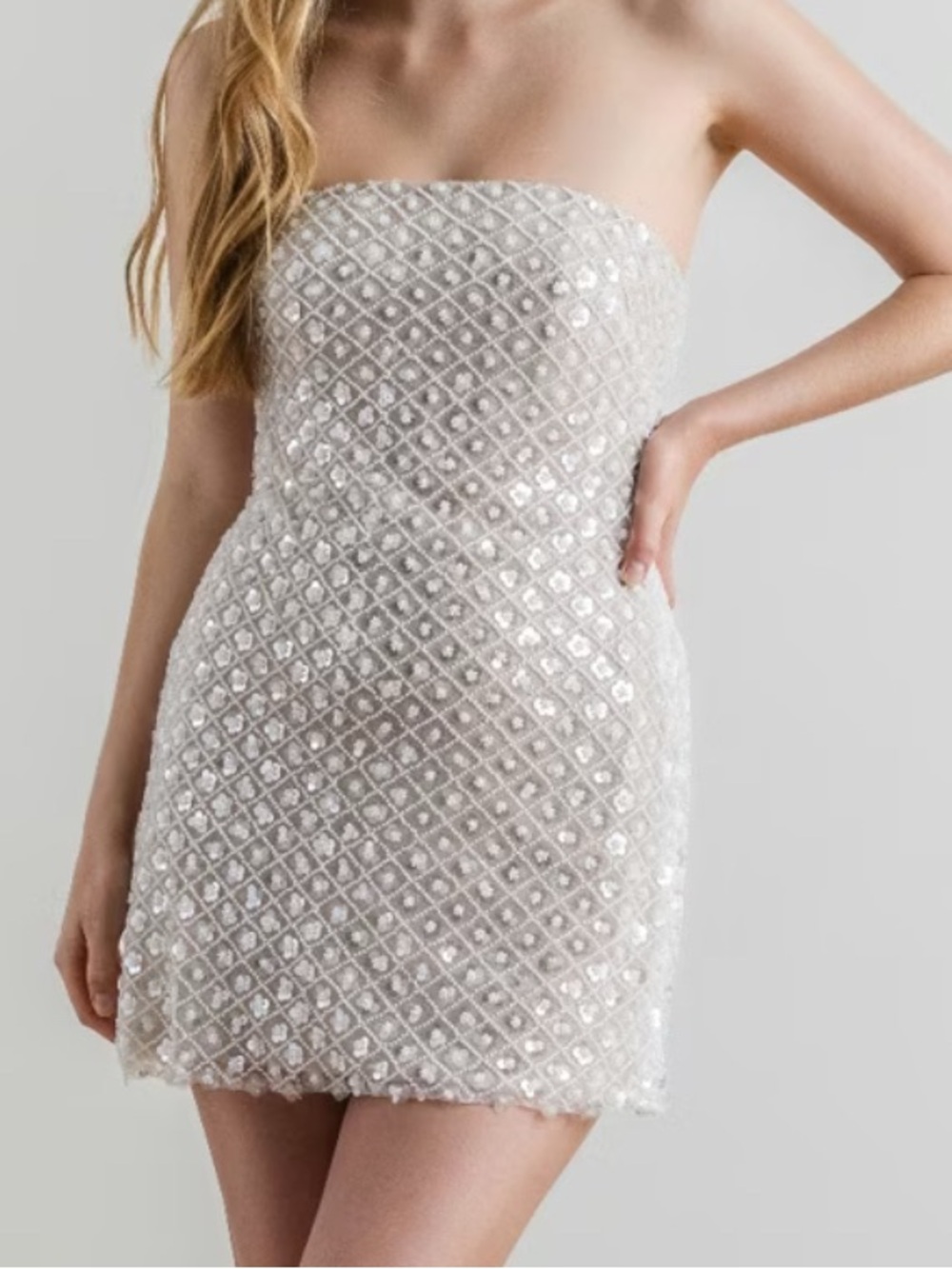By Watters Crescendo Dress - beaded sparkly dress - size 4